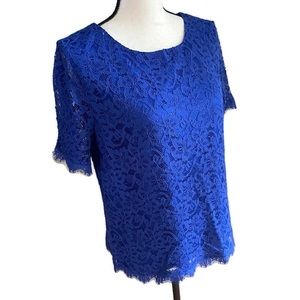 Diane von Furstenburg Brylee Lace Top | Size Large